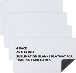 4 Pcs Card Game Mats 14 X 24 Inch Playmat Sublimation Blanks Playmat Smooth Card - Image 1