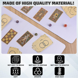 4 Pcs Card Game Mats 14 X 24 Inch Playmat Sublimation Blanks Playmat Smooth Card - Image 4