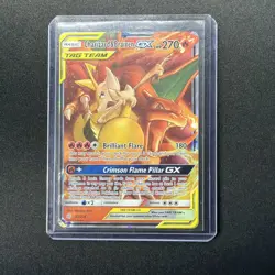 Charizard & Braixen GX 22/236 Tag Team Cosmic Eclipse Ultra Rare Holo NM English - Image 3