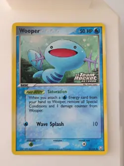 Wooper Pokemon 2004 EX Team Rocket Returns Stamped Reverse Holo 81/109 LP - Image 1