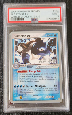 PSA 9 Pokemon Blastoise ex World Championship Promo Card #104 Nintendo 2006 - Image 1