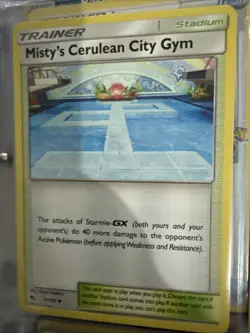 Misty's Cerulean City Gym 61/68 - Hidden Fates - LP Trainer Card - Pokemon TCG - Image 1