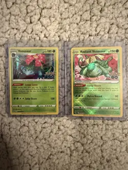 Pokemon GO TCG Radiant Charizard Venusaur Blastoise + Holo Set NM - Image 2