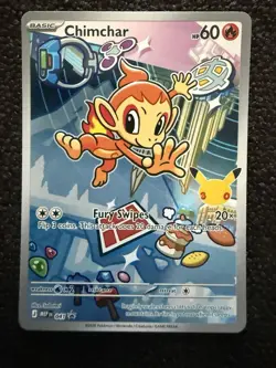 Pokemon Card Chimchar 041 30th Anniversary Promo Holo - Image 1