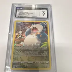 Pokemon CGC 9 Snorlax TG10/TG30 Lost Origin Trainer Gallery Ultra Rare Holo - Image 1