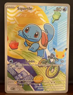 First Partner Illustration Squirtle Promo Full Art Holo 037 Pokemon TCG - Image 1