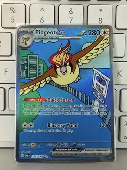 Pokemon Pidgeot ex 225/197 SIR Special Illustration Rare Obsidian Flames NM - Image 1