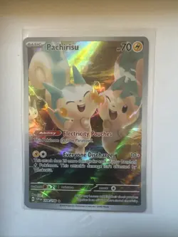 Pokemon - Pachirisu 208/198 Illustration Rare Holo - Scarlet & Violet Base - NM - Image 1