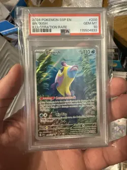 2024 POKEMON SSP EN-SURGING SPARKS ILLUSTRATION RARE #200 BRUXISH PSA 10 - Image 1