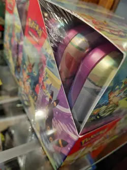 Pokemon prismatic evolutions tins display box nwt sealed - Image 3