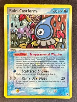 Rain Castform 23/101 EX Hidden Legends Pokemon Card TCG Reverse Holo Rare - Lp - Image 1