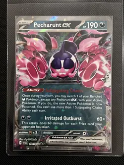 (3X) Pecharunt EX 039/064 DOUBLE RARE - Shrouded Fable - Pokemon TCG Card - NM/M - Image 3