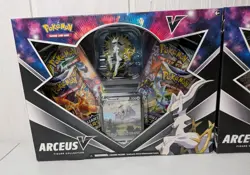 LOT OF 2 Pokemon TCG Arceus V Figure Collection Box - Cosmic Eclipse BOX WEAR - Image 2