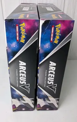 LOT OF 2 Pokemon TCG Arceus V Figure Collection Box - Cosmic Eclipse BOX WEAR - Image 4