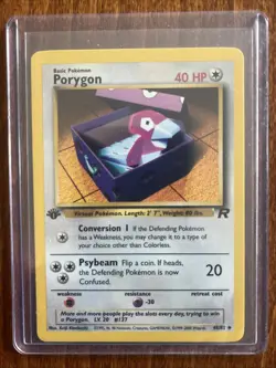 [NM] 2000 Pokemon Team Rocket Porygon 1st Edition #48/82 Uncommon - Image 1