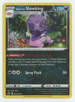 Pokemon Miscellaneous Cards & Products Galarian Slowking (Cosmos Holo) #098/198 - Image 1