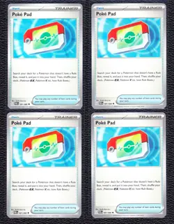 4x Poke Pad - 081/088 - Trainer - Pokemon TCG ME03: Perfect Order - Playset - NM - Image 1