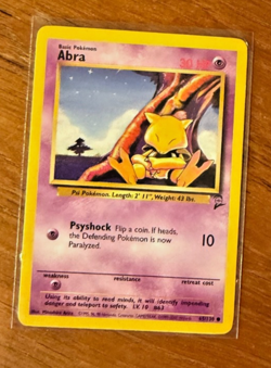 Pokemon Abra 2000 Base Set 2 65/130 NM - Image 1