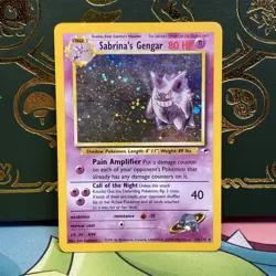 Pokemon TCG Gym Heroes Sabrina's Gengar Holo Rare Card 14/132 Unlimited - Image 1