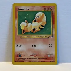 Pokemon TCG - Growlithe - Neo Destiny 68/105 - Common - LP/NM - Image 1