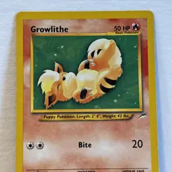 Pokemon TCG - Growlithe - Neo Destiny 68/105 - Common - LP/NM - Image 2