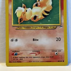 Pokemon TCG - Growlithe - Neo Destiny 68/105 - Common - LP/NM - Image 3