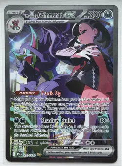 Pokemon TCG Marnie's Grimmsnarl EX 287/217 SIR Ascended Heroes English - Image 1