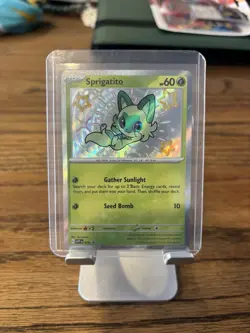 Pokemon Sprigatito SVP 076 Black Star Promo Holo NM - Image 2