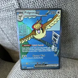 Pidgeot EX 225/197 SIR SV03 Obsidian Flames Holo Pokemon Card - Image 1