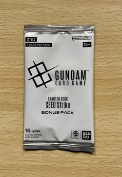 Gundam Card Game Starter Deck 04 Seed Strike Bonus Pack Sealed - Image 1