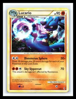 💥 Lucario - 14/95 Call of Legends Cracked Ice HoloRare Pokemon Deck Exclusives - Image 1