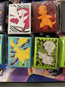 Lot Of 27 Pokemon TCG And Yu Go Oh Card Sleeves All Sealed & Extra Loose Sleeves - Image 3