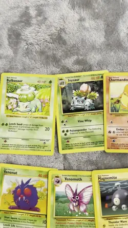 Vintage Pokemon Card Lot Base Set– Charmander, Scyther, Pinsir+ – LP/MP 731329511228 - Image 2