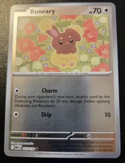 Buneary 107/132 Reverse Holo Common Mega Evolution Pokemon TCG - Image 1