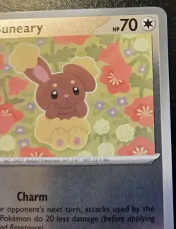 Buneary 107/132 Reverse Holo Common Mega Evolution Pokemon TCG - Image 3