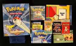 Pokemon Thunderstorm Deck Gift Box + Pouch + Empty Packs + CD + Coin SEALED 742818062237 - Image 2
