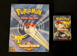 Pokemon Thunderstorm Deck Gift Box + Pouch + Empty Packs + CD + Coin SEALED 742818062237 - Image 3