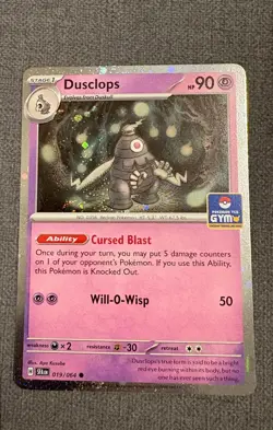 Pokemon Dusclops 019/064 Southeast Asia League Stamp Promo - Image 1