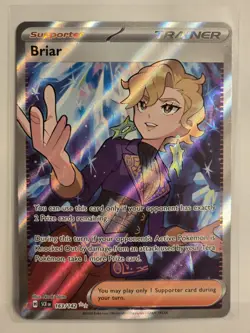 Briar 163/142 Stellar Crown Full Art Trainer Pokemon Card - Image 1