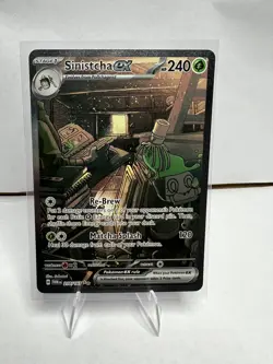 NM- Pokemon Sinistcha EX 210/167 Twilight Masquerade Special Illustration Rare - Image 1