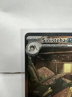 NM- Pokemon Sinistcha EX 210/167 Twilight Masquerade Special Illustration Rare - Image 3
