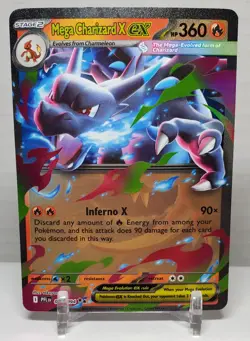 MEGA CHARIZARD EX DOUBLE RARE PHANTASMAL FLAMES 013/094 POKEMON CARD NM/M - Image 1