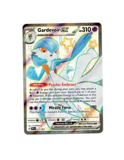 Pokemon Paldean Fates GARDEVOIR EX 217/091 Shiny Ultra Rare Card MINT-NM - Image 1
