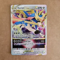 Pokemon TCG Zacian VSTAR Crown Zenith 096/159 Holo Ultra Rare English Card NM - Image 1