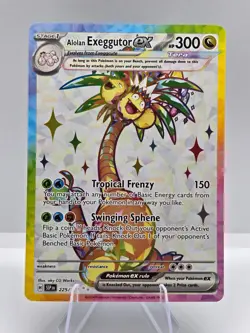 Alolan Exeggutor ex 225/191 Ultra Rare Surging Sparks Pokemon NM - Image 1