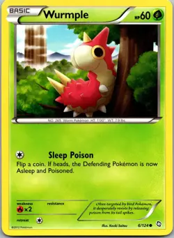 Wurmple 6/124 - Dragons Exalted Pokemon Common LP - Image 1