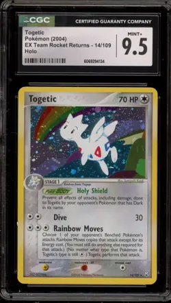 Pokemon Togetic EX Team Rocket Returns Holo Rare #14 CGC 9.5 - Image 1