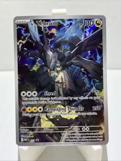 Pokemon N's Zekrom Full Art Promo 031 MEP 130 HP Holo Pokemon TCG Card - Image 1