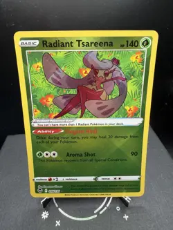 Pokemon TCG SWSH Silver Tempest Radiant Tsareena 016/195 Ultra Rare Holo NM! - Image 1