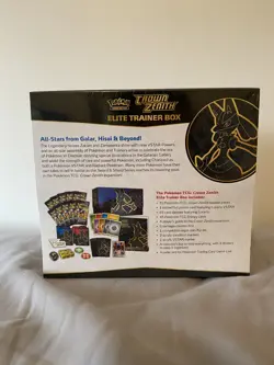 Pokemon TCG: Crown Zenith Elite Trainer Box - 10 Packs TEAR IN SEAL 820650851476 - Image 2
